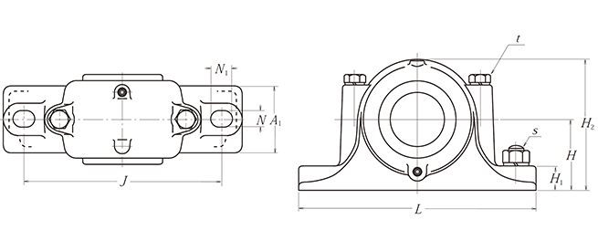 Pillow block bearing 