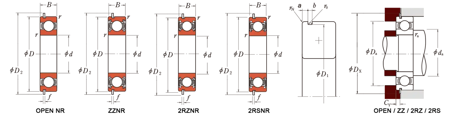 With snap ring groove 